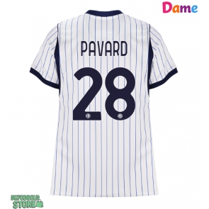 Inter Milan Benjamin Pavard #28 Replika Udebanetrøje Dame 2026-27 Kortærmet